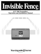 Invisible fence ICT 700 Manuals | ManualsLib