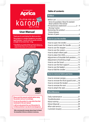 aprica karoon air stroller