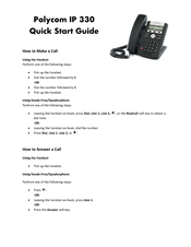 Polycom SoundPoint IP 330 Manuals | ManualsLib