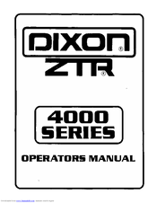 Dixon ZTR 4421 Manuals | ManualsLib