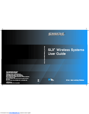 Shure SLX4 Manuals | ManualsLib