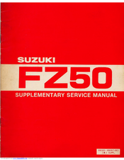 Suzuki FZ50 Manuals | ManualsLib