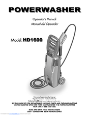 Powerwasher HD1600 Manuals | ManualsLib