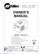 Miller Maxstar 175 Manuals | ManualsLib