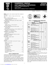 Bryant GAS-FIRED INDUCED-COMBUSTION FURNACES 373LAV Manuals | ManualsLib