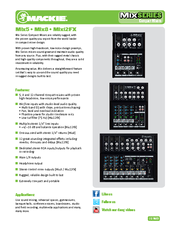 Mackie Mix12FX Manuals | ManualsLib