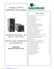 Climatemaster Tranquility 16 Compact Series Manuals | ManualsLib