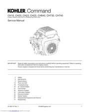 Kohler Command PRO CH23 Manuals | ManualsLib