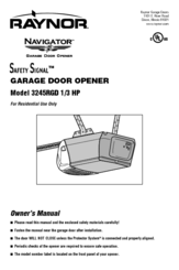 Raynor 1 3 Hp Garage Door Opener Manual - Garage Car