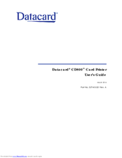 Datacard CD800 Manuals | ManualsLib