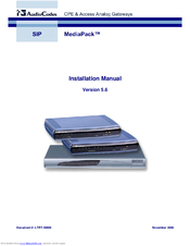 Audiocodes MediaPack MP-114 Manuals | ManualsLib