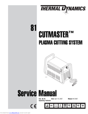 Thermal dynamics CUTMASTER 81 Manuals | ManualsLib