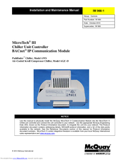 Mcquay MicroTech III Manuals | ManualsLib