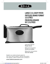 Bella Large 3 5 L Deep Fryer Manuals Manualslib