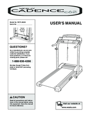 Weslo Cadence C62 Manuals | ManualsLib
