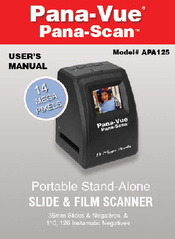 Pana-vue Pana-Scan APA125 Manuals | ManualsLib