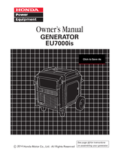 Honda Eu7000is Manuals | ManualsLib