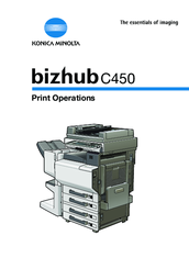 Konica minolta bizhub C450 Manuals | ManualsLib