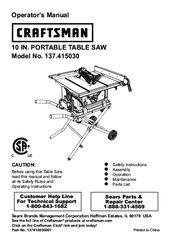 Craftsman 137.415030 Manuals | ManualsLib