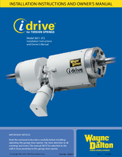 Wayne-dalton IDrive 3651-372 Manuals | ManualsLib