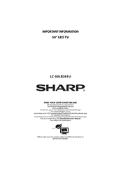 Sharp LC-42LB261U Manuals | ManualsLib