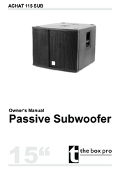 the box pro a 121 la subwoofer