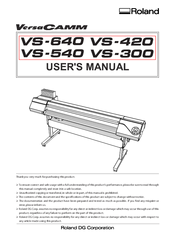 Roland VS-640 Manuals | ManualsLib