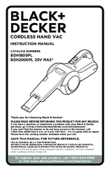 bdh2000pl 20v manuals instruction manualslib