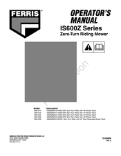 Ferris IS600z series Manuals | ManualsLib