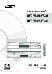 Samsung Dvd Vr330 Instruction Manual Pdf Download Manualslib