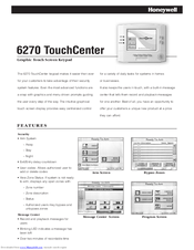 Honeywell 6270 - Ademco TouchCenter Keypad Manuals | ManualsLib
