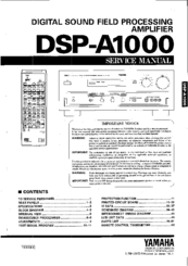 Yamaha Dsp A1000 Manuals Manualslib