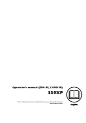 Husqvarna 339XP Manuals | ManualsLib