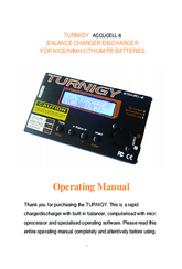 TURNIGY ACCUCELL-6 OPERATING MANUAL Pdf Download | ManualsLib