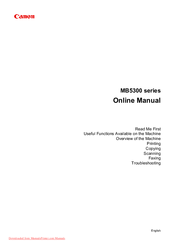 Canon MB5300 series Manuals | ManualsLib