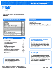 Pro1 iaq T755H Manuals | ManualsLib
