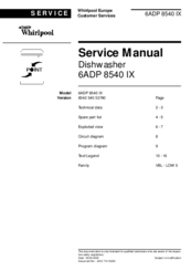 Whirlpool 6ADP 8540 IX Manuals | ManualsLib