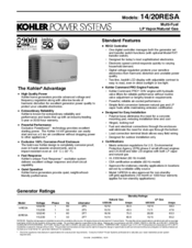 Kohler 14RESA Manuals | ManualsLib