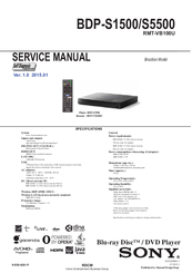 Sony BDP-S5500 Manuals | ManualsLib