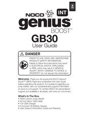 Noco genius Boost GB30 Manuals | ManualsLib
