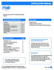Pro1 iaq T701 Manuals | ManualsLib