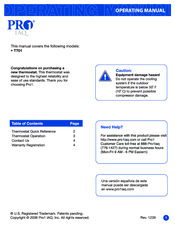 Pro1 iaq T701 Manuals | ManualsLib