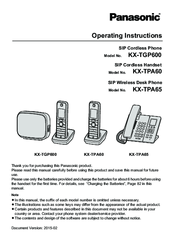 Panasonic KX-TPA60 Manuals | ManualsLib
