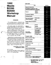 Download Manual Mazda B2200