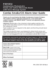 Kidde P3010CU Manuals | ManualsLib