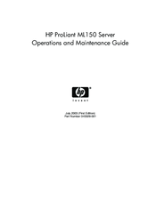 Hp Ml150 Proliant G6 Manuals Manualslib