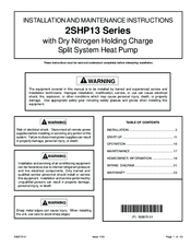 Lennox 2SHP13 Series Manuals | ManualsLib