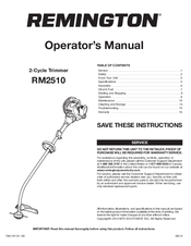 Remington RM2510 Manuals | ManualsLib