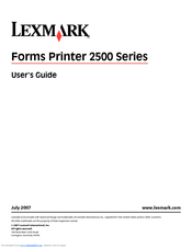 lexmark forms printer 2591