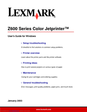 lexmark z605 printer